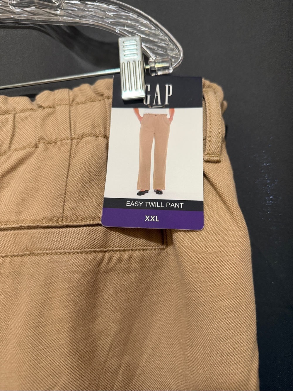 Women’s Easy Twill Pant Elastic Waist XXL - Picture 4 of 5